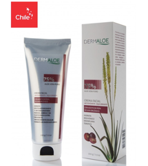 CREMA FACIAL 75% ALOE VERA  CON ACEITE DE PEPA DE UVA ORGANICO